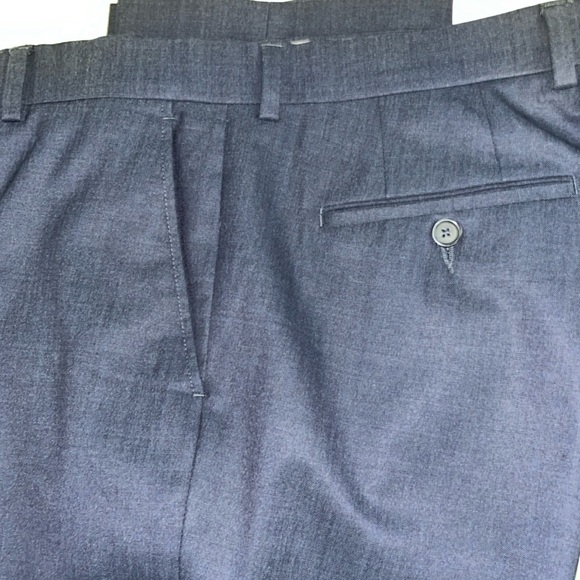 Black Brown Men’s Slacks VGUC size 34Waist and 31.5 Inseam. Navy in colour. - Picture 2 of 14